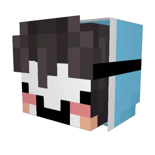 _MadMir_ Minecraft avatar head, 3D render