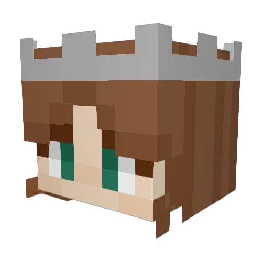 _Madde_ Minecraft avatar head, 3D render
