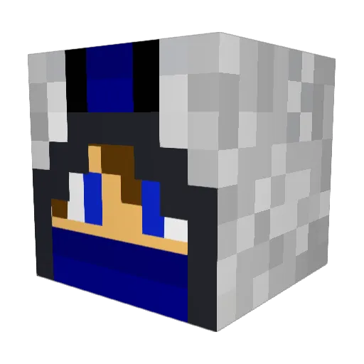 _Madnez_ Minecraft avatar head, 3D render