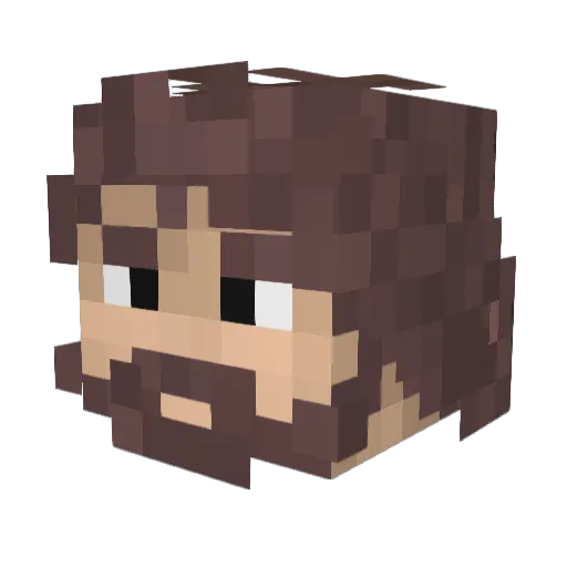 _Maggus Minecraft avatar head, 3D render
