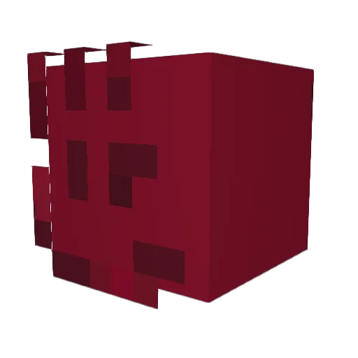 _MagicFlower Minecraft avatar head, 3D render