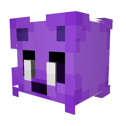 _MagicSoup_ Minecraft avatar head, 3D render