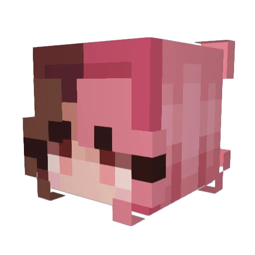_Magic___ Minecraft avatar head, 3D render