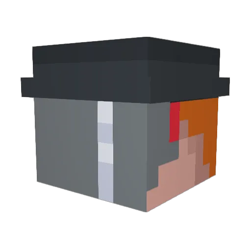 _Magnar_ Minecraft avatar head, 3D render