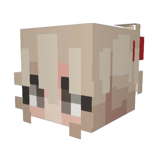 _Magzi Minecraft avatar head, 3D render