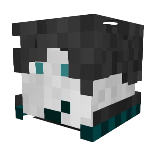 _Mailand_ Minecraft avatar head, 3D render