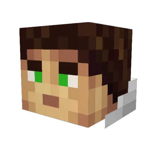 _Maip_ Minecraft avatar head, 3D render