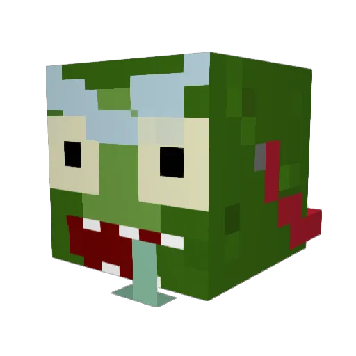 _Makrorof_ Minecraft avatar head, 3D render