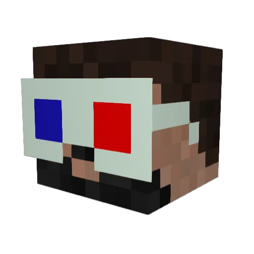 _Makson4iK_ Minecraft avatar head, 3D render