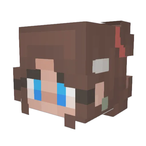 _Makuna_ Minecraft avatar head, 3D render