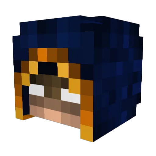 _Malchior_ Minecraft avatar head, 3D render