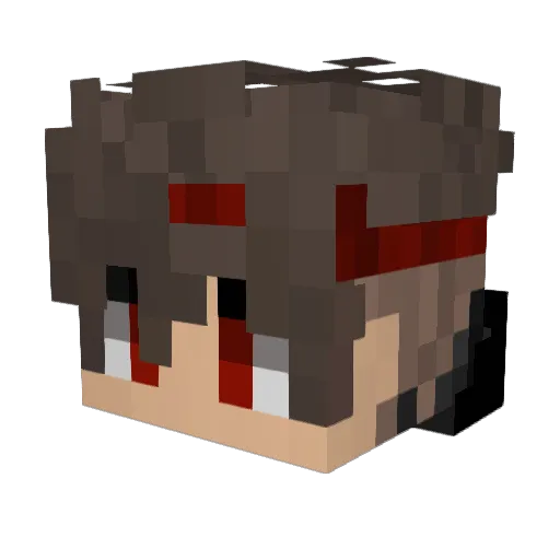 _Malik14_ Minecraft avatar head, 3D render