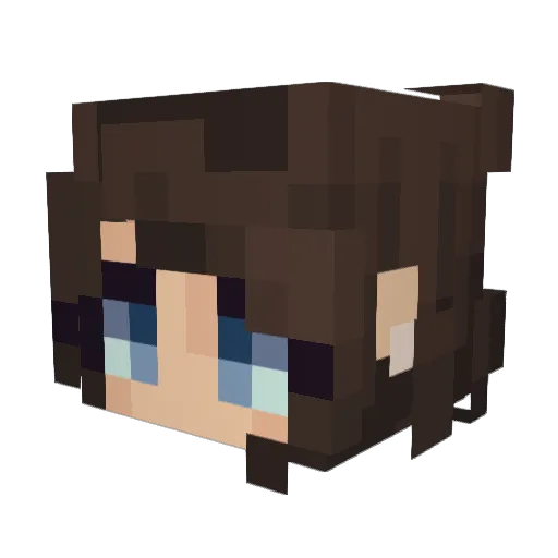 _Malt Minecraft avatar head, 3D render