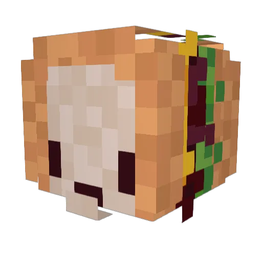 _Maltiz_ Minecraft avatar head, 3D render