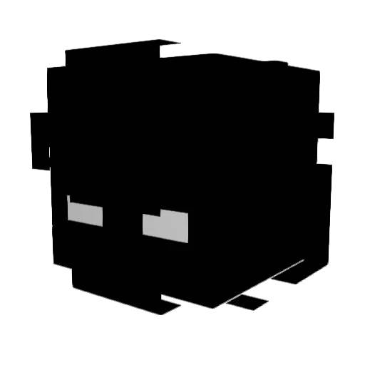 _MalyPrinc_ Minecraft avatar head, 3D render