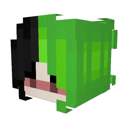 _MamiXX Minecraft avatar head, 3D render