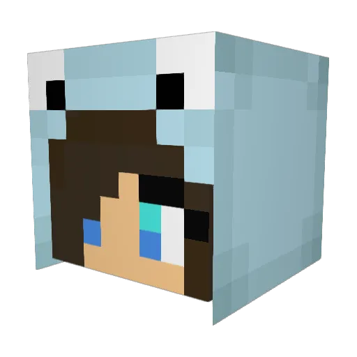 _MandyPlayz_ Minecraft avatar head, 3D render