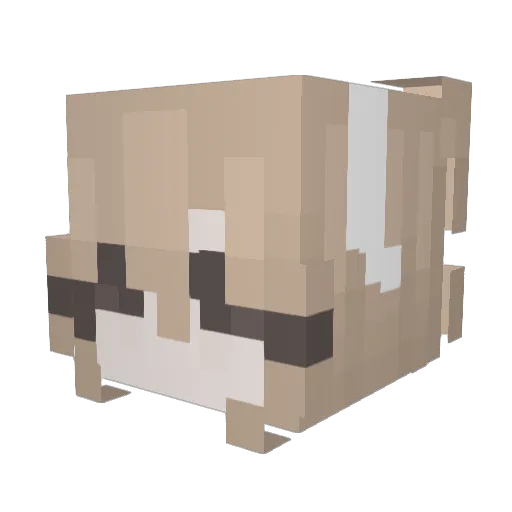 _Mangetsu_ Minecraft avatar head, 3D render