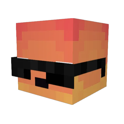 _MangoJam_ Minecraft avatar head, 3D render