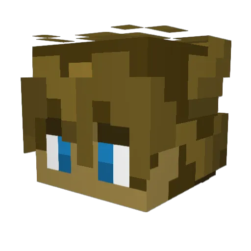 _MangoNinja_ Minecraft avatar head, 3D render