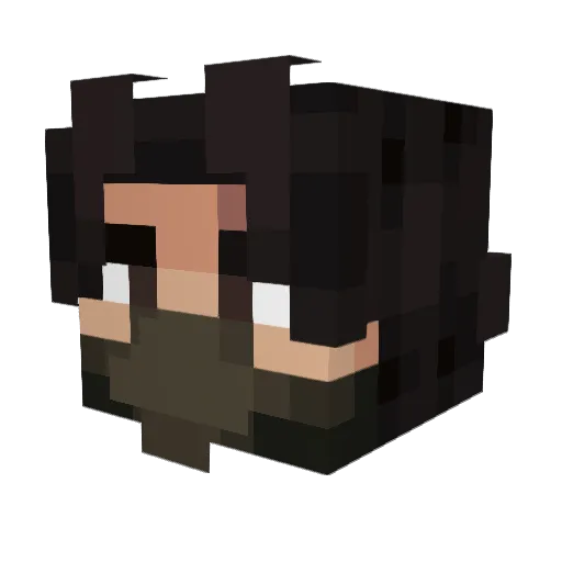 _Mangz_ Minecraft avatar head, 3D render