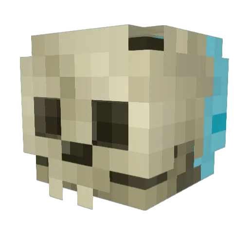 _MarAza_ Minecraft avatar head, 3D render