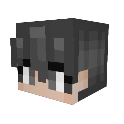_Marcelle_ Minecraft avatar head, 3D render