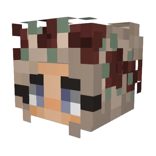 _Marciak_ Minecraft avatar head, 3D render