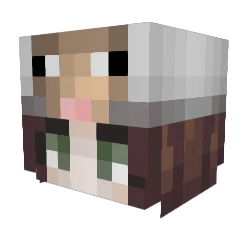 _MariaGale_ Minecraft avatar head, 3D render