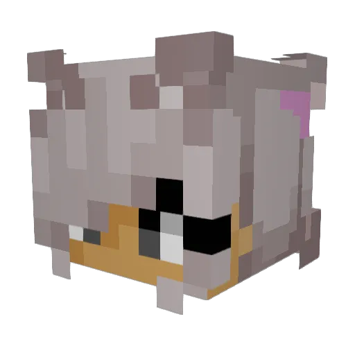 _Marieluvsyou_ Minecraft avatar head, 3D render