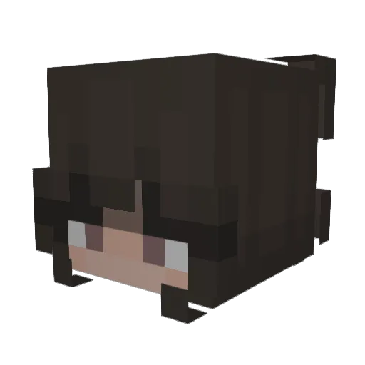 _Mariia Minecraft avatar head, 3D render