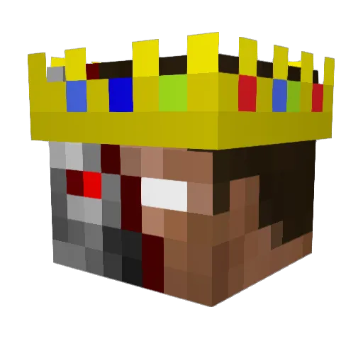 _Marrowgar_ Minecraft avatar head, 3D render