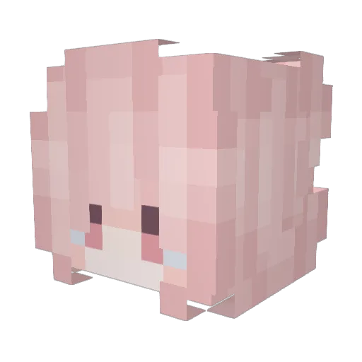 _Maryl Minecraft avatar head, 3D render