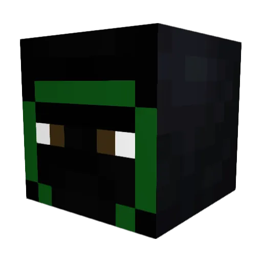 _Masc Minecraft avatar head, 3D render
