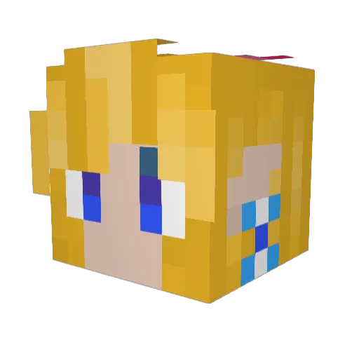_Mash202 Minecraft avatar head, 3D render