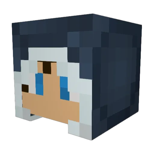 _MassiFrost_ Minecraft avatar head, 3D render