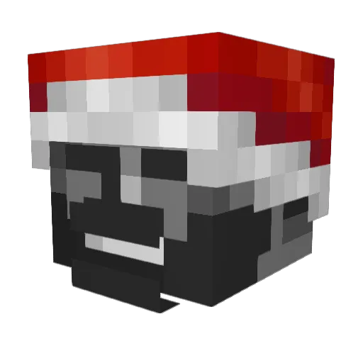 _MateM_ Minecraft avatar head, 3D render