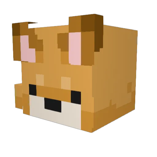 _MatieO_ Minecraft avatar head, 3D render