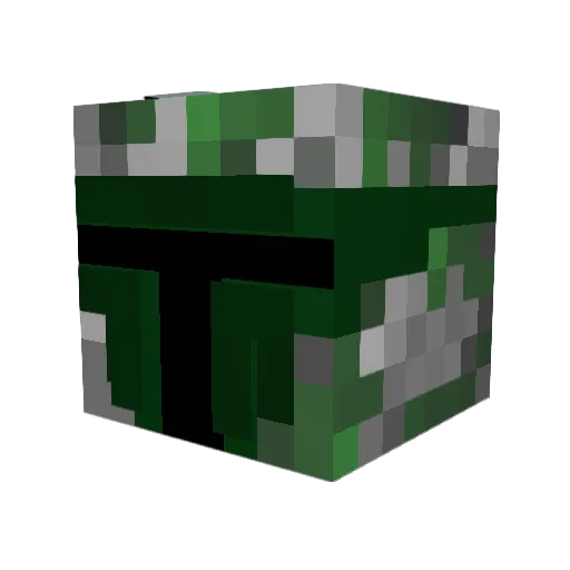 _MatsuJ_ Minecraft avatar head, 3D render
