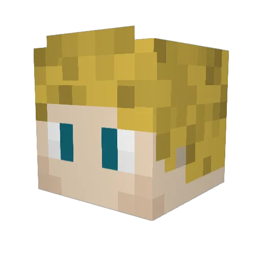 _Mattey_ Minecraft avatar head, 3D render
