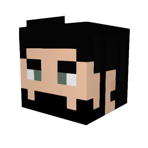 _Matthilda_ Minecraft avatar head, 3D render