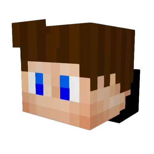 _Max Minecraft avatar head, 3D render