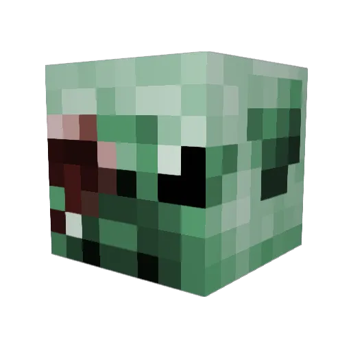 _Maxdog_ Minecraft avatar head, 3D render
