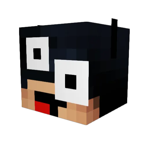 _Maxe_ Minecraft avatar head, 3D render