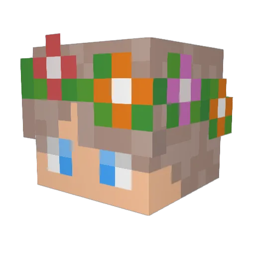 _Maxh Minecraft avatar head, 3D render