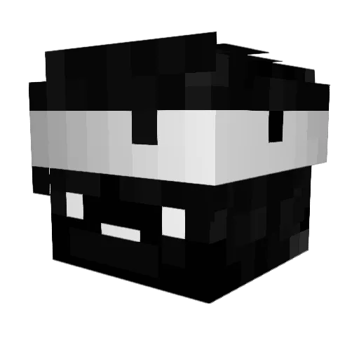 _Maycon Minecraft avatar head, 3D render