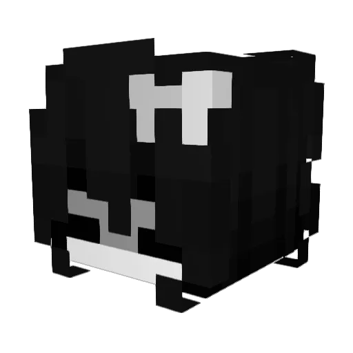 _Mayurii Minecraft avatar head, 3D render