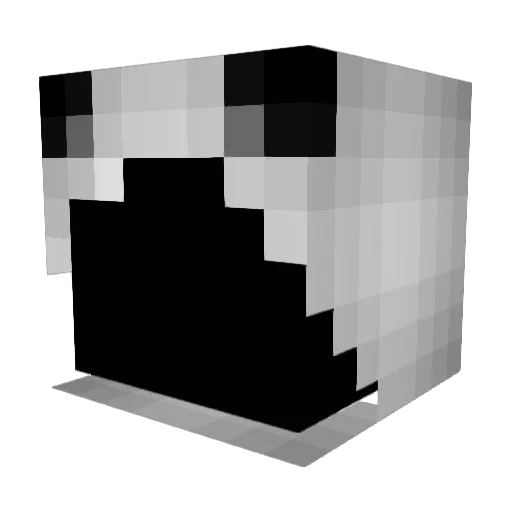 _Mazhev_ Minecraft avatar head, 3D render