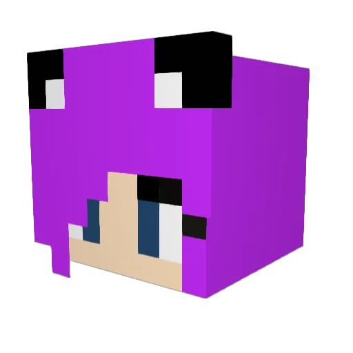 _Mazikeen_ Minecraft avatar head, 3D render