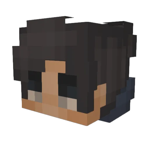 _McPie_ Minecraft avatar head, 3D render